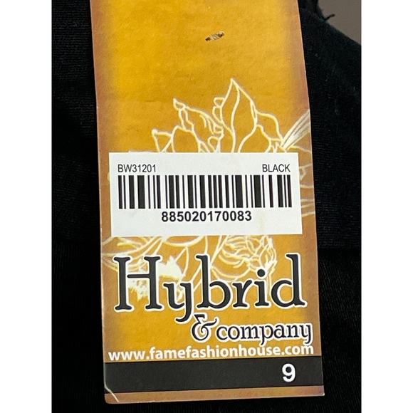 Hybrid & Company Bermuda Shorts Size 9 Womens Black Stretch Cotton - Picture 11 of 13